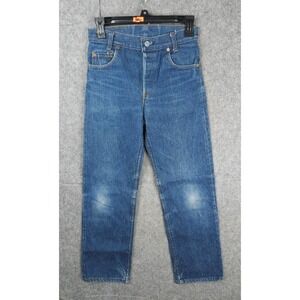 VINTAGE Levis 701-0117 Jeans STUDENT 27 x 30 (FITS 26 x 27) Blue Denim Made USA